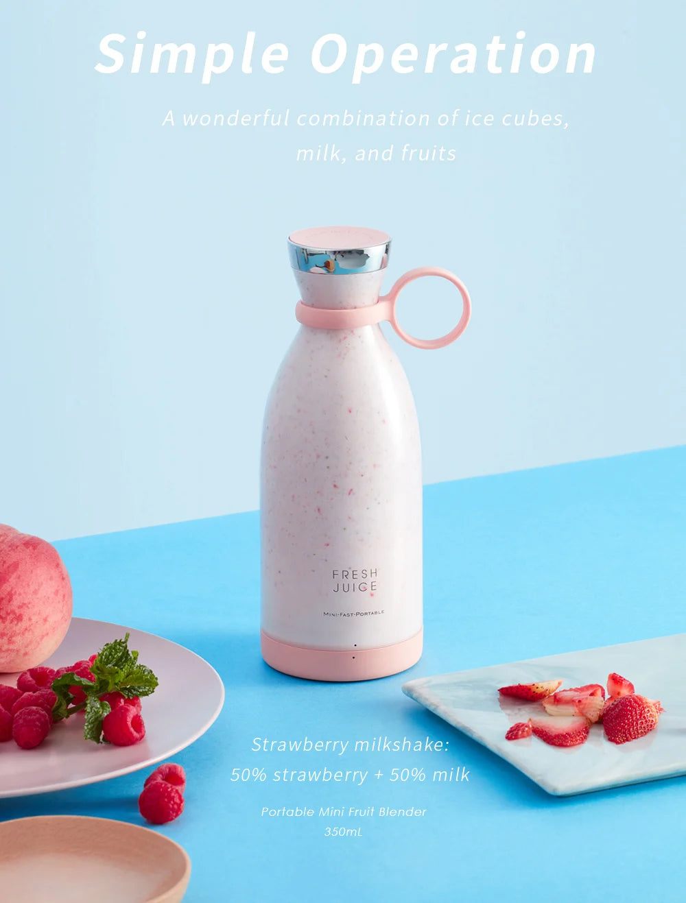 Portable Electric Juicer Blender