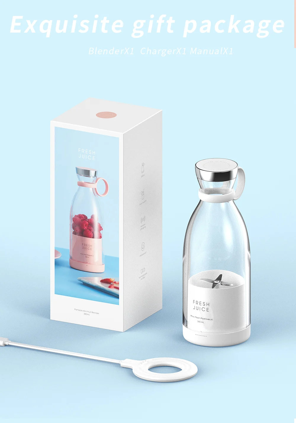 Portable Electric Juicer Blender