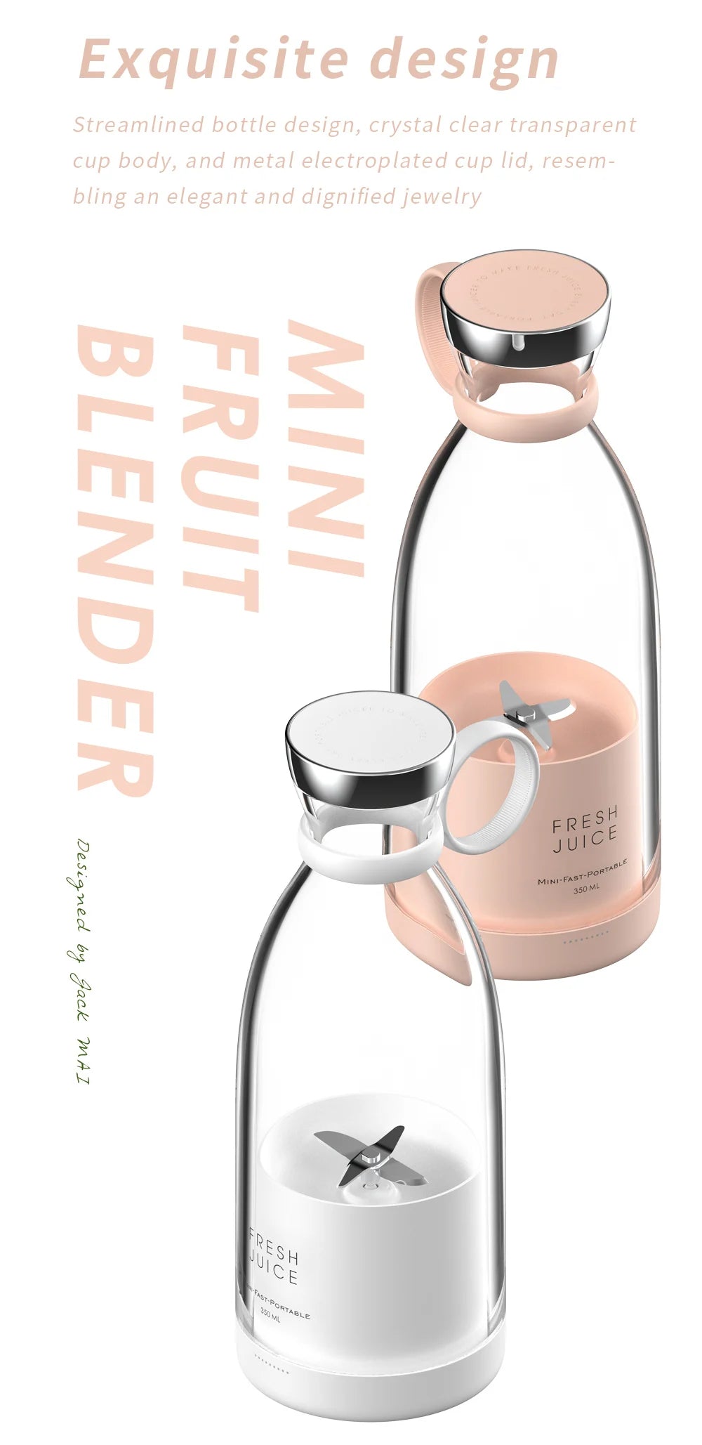 Portable Electric Juicer Blender